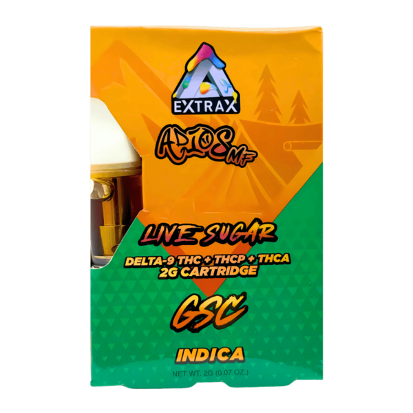 Delta Extrax THCa Live Sugar Cartridge – 2g (Adios MF Collection)